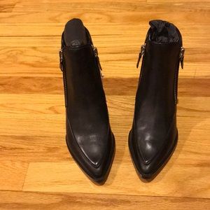 Pointed ankle boots genuine leather 7.5